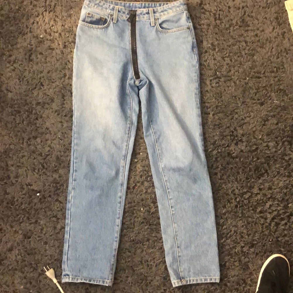 Carmar denim jeans with zipper